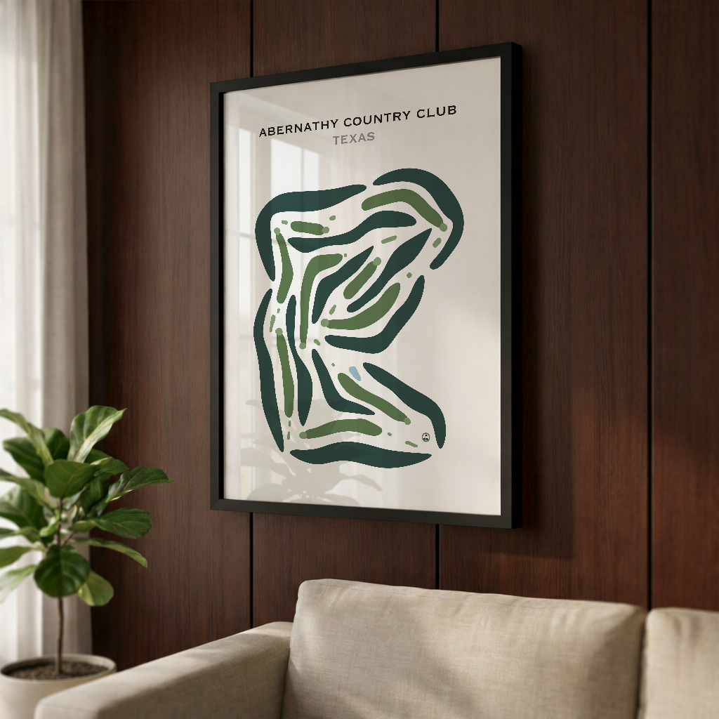 Abernathy Country Club, Texas - Printed Golf Courses