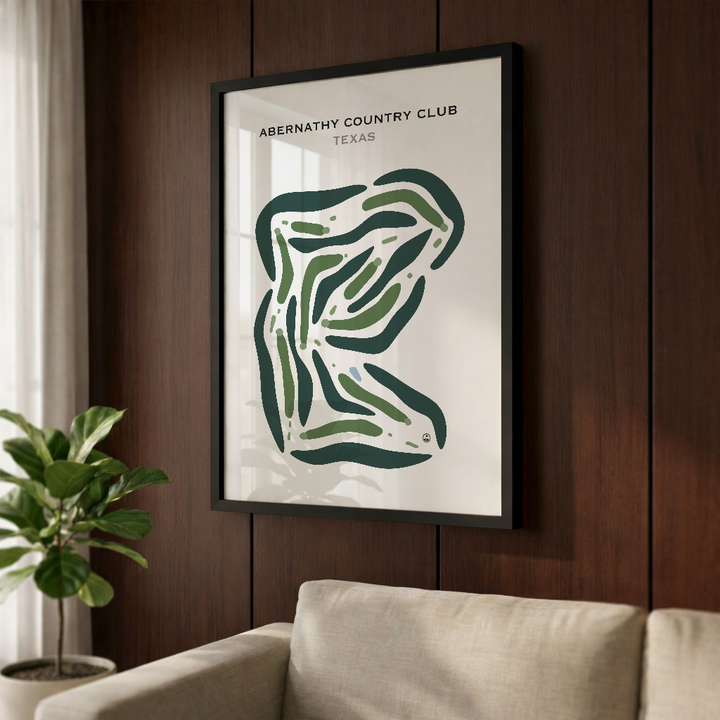 Abernathy Country Club, Texas - Printed Golf Courses