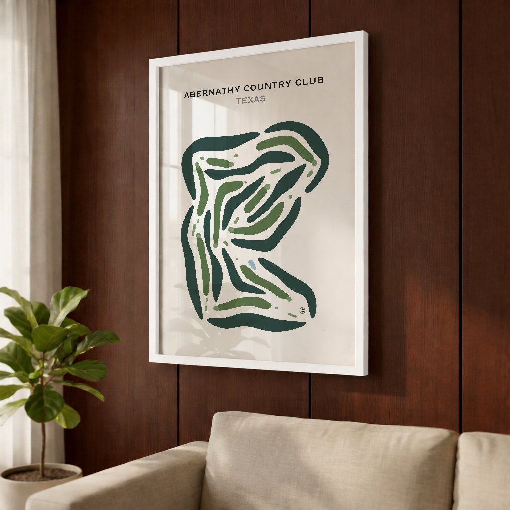 Abernathy Country Club, Texas - Printed Golf Courses