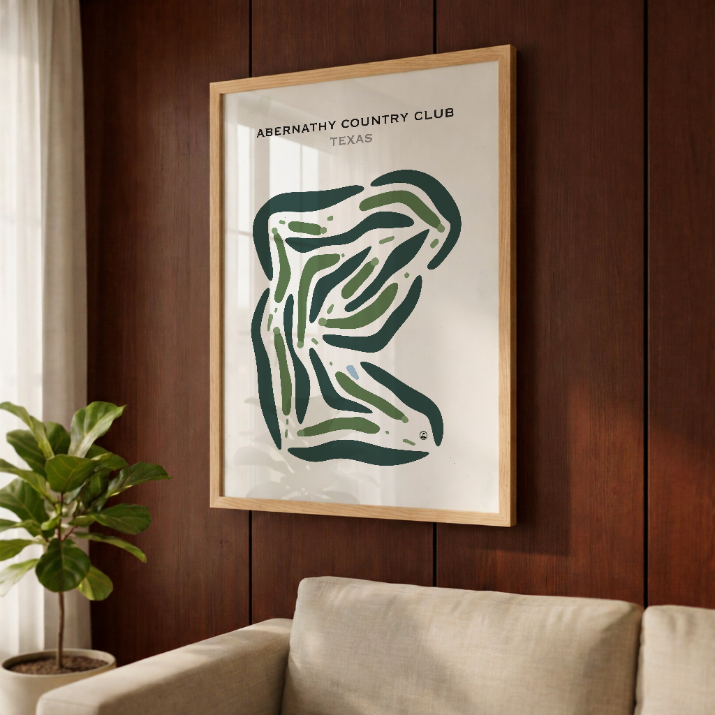 Abernathy Country Club, Texas - Printed Golf Courses