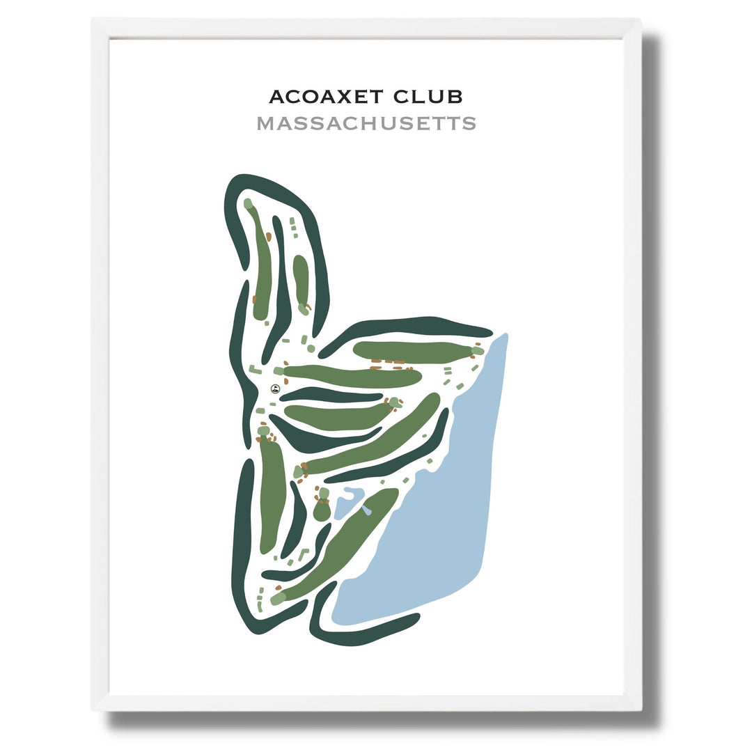 Acoaxet Club, Massachusetts - Printed Golf Courses