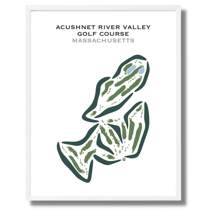 Acushnet River Valley Golf Course, Massachusetts - Printed Golf Courses