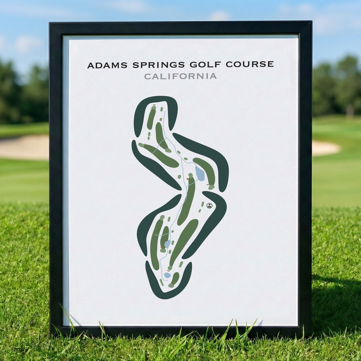 Adams Springs Golf Course, California - Printed Golf Courses