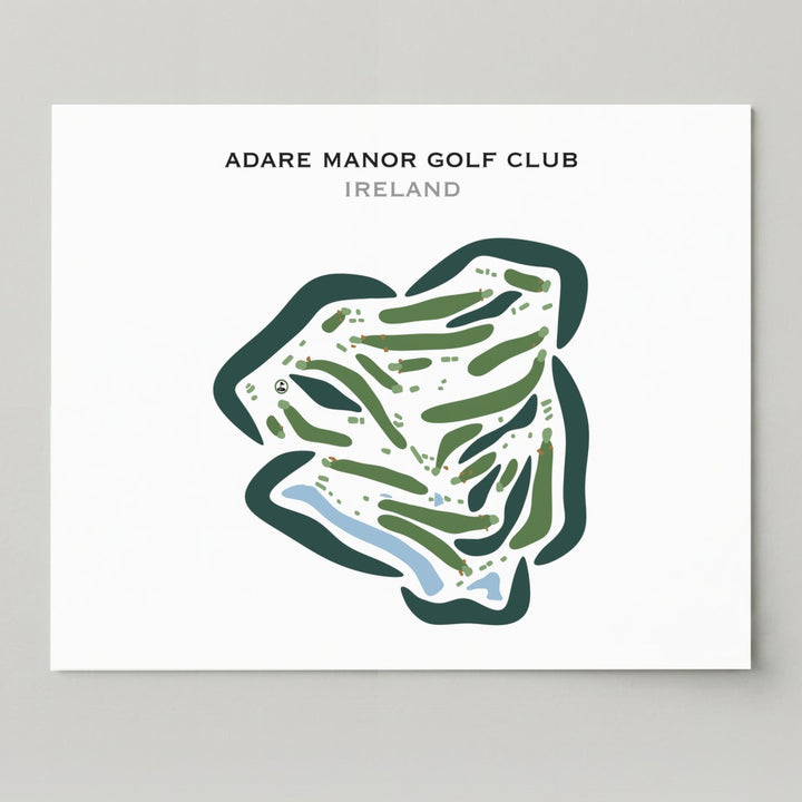 Adare Manor Golf Club, Ireland - Printed Golf Courses