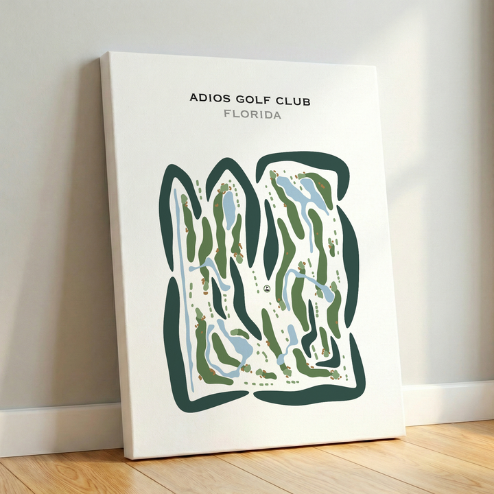 Adios Golf Club, Florida - Printed Golf Course