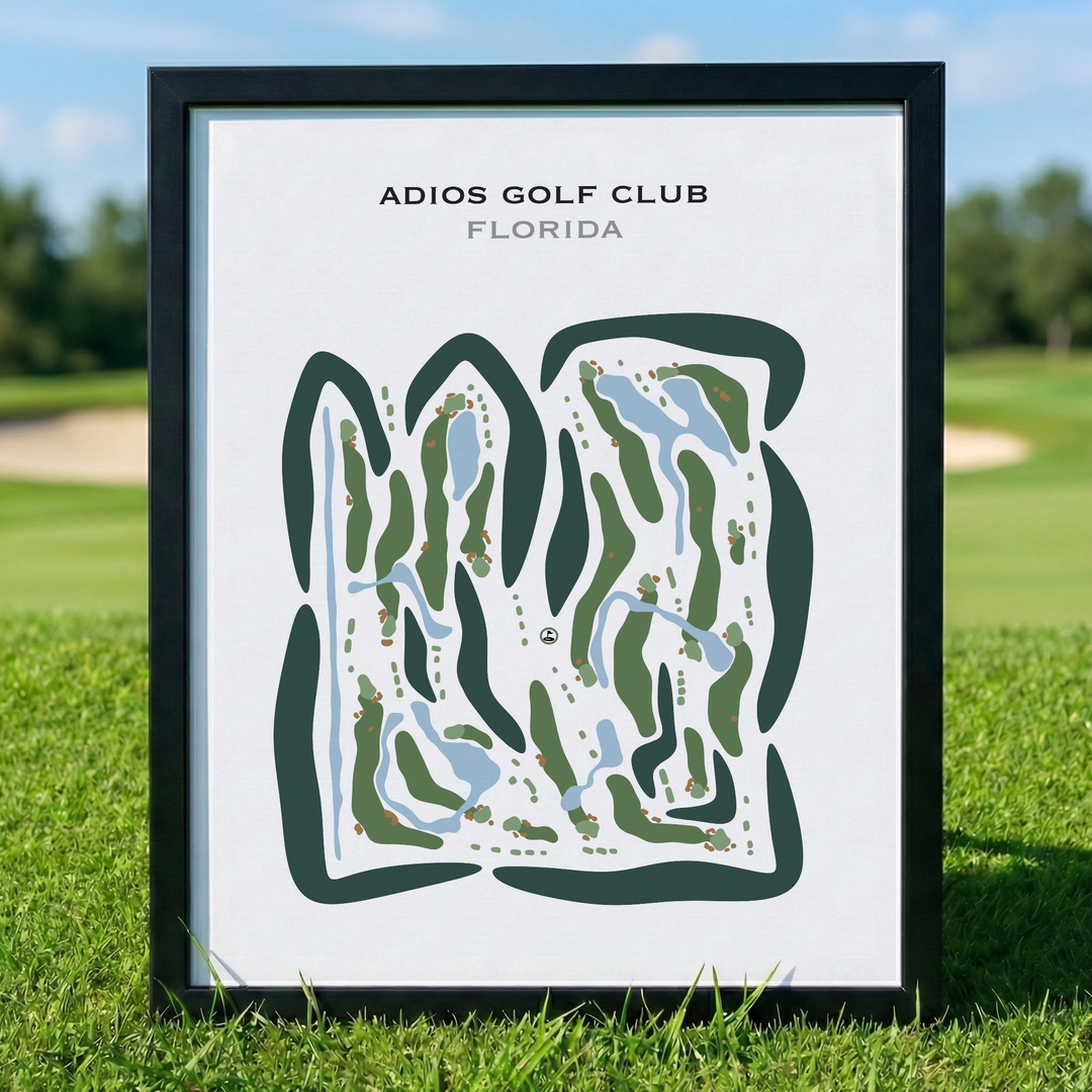 Adios Golf Club, Florida - Printed Golf Course