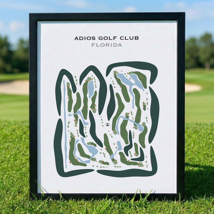 Adios Golf Club, Florida - Printed Golf Course