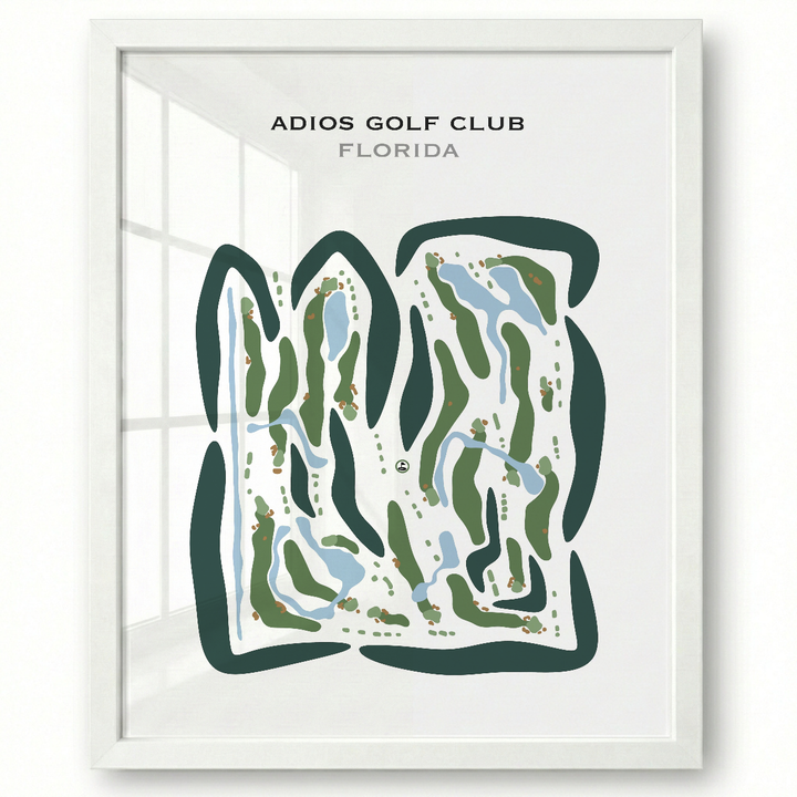 Adios Golf Club, Florida - Printed Golf Course
