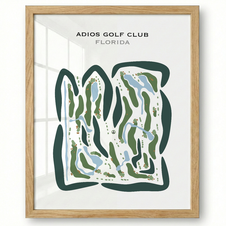 Adios Golf Club, Florida - Printed Golf Course