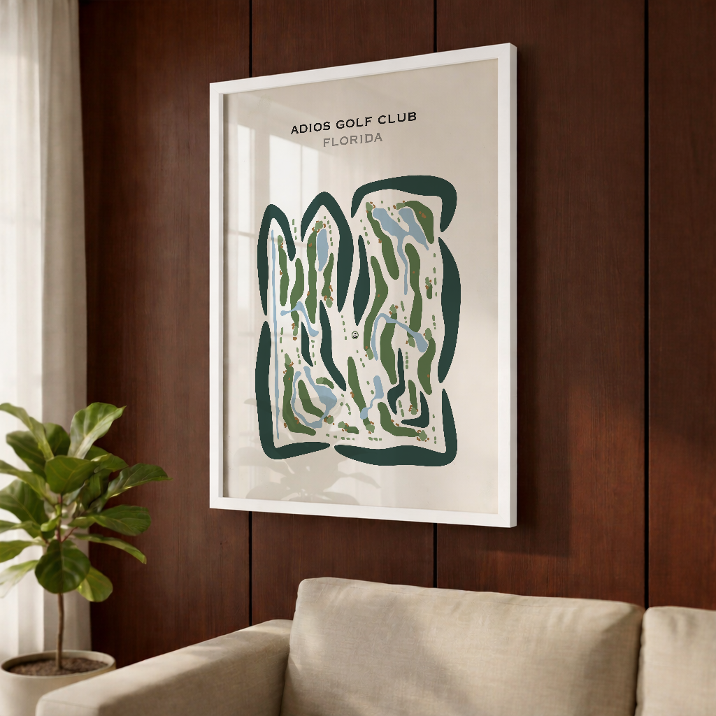 Adios Golf Club, Florida - Printed Golf Course