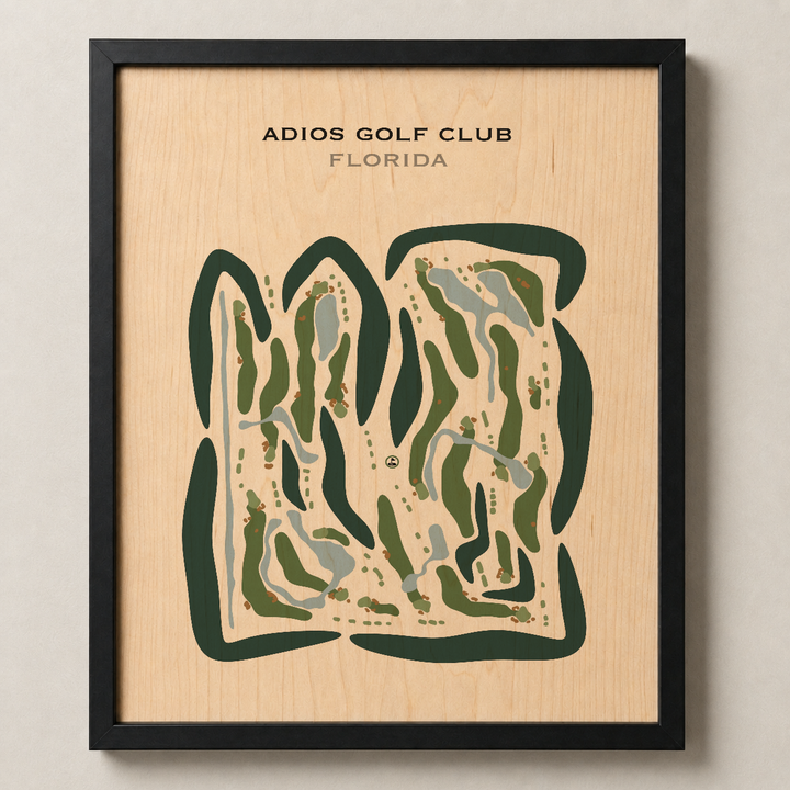Adios Golf Club, Florida - Printed Golf Course