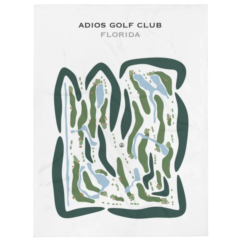 Adios Golf Club, Florida - Printed Golf Course
