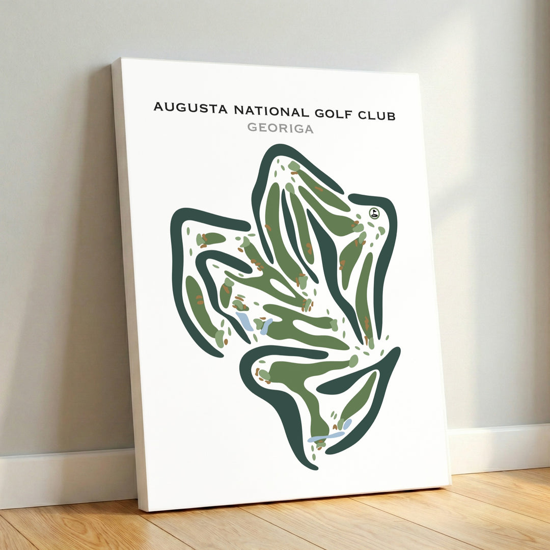Augusta National Golf Club, Georgia - Printed Golf Course