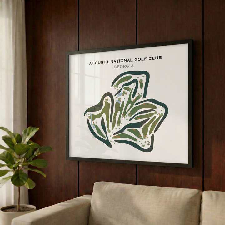 Augusta National Golf Club, Augusta Georgia - Printed Golf Course
