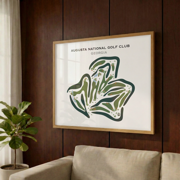 Augusta National Golf Club, Augusta Georgia - Printed Golf Course