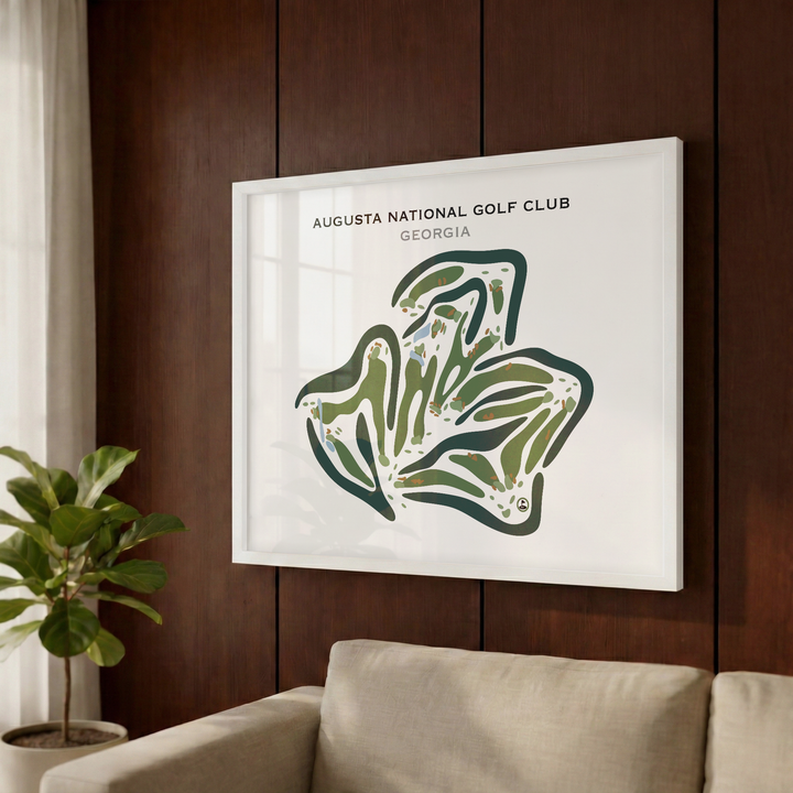 Augusta National Golf Club, Augusta Georgia - Printed Golf Course