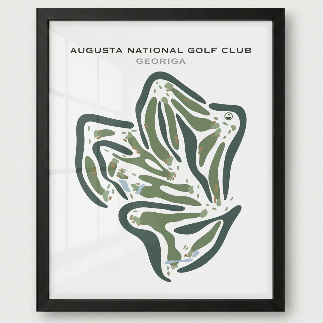 Augusta National Golf Club, Georgia - Printed Golf Course
