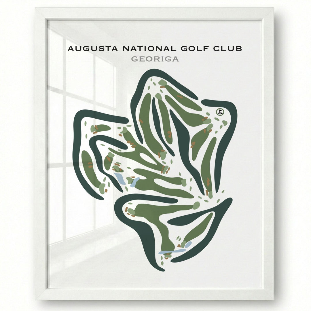 Augusta National Golf Club, Georgia - Printed Golf Course