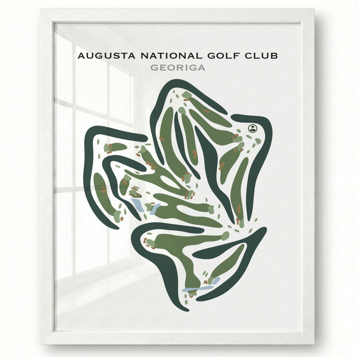 Augusta National Golf Club, Georgia - Printed Golf Course