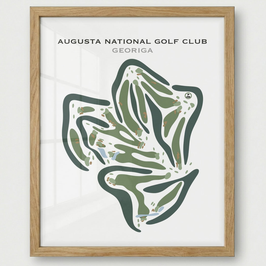 Augusta National Golf Club, Georgia - Printed Golf Course