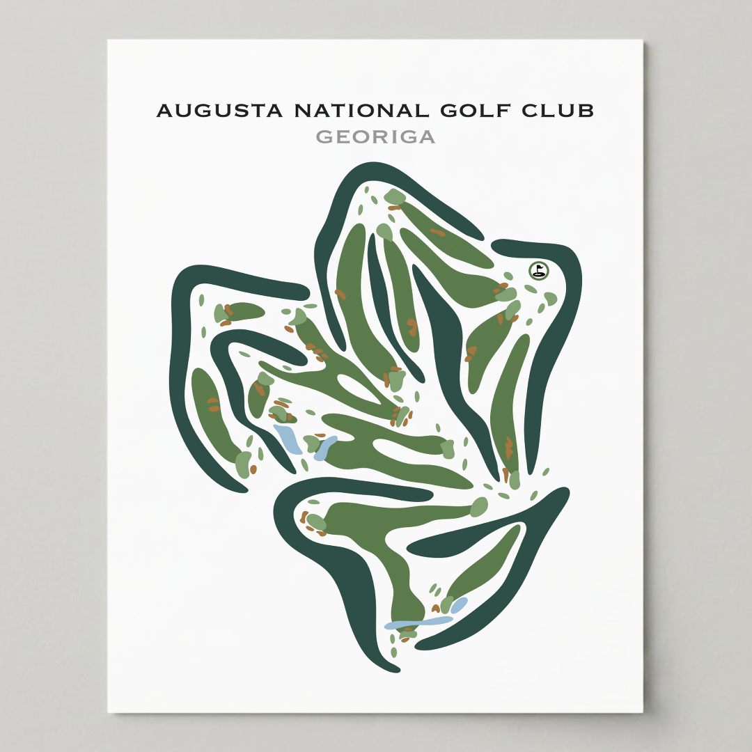 Augusta National Golf Club, Georgia - Printed Golf Courses