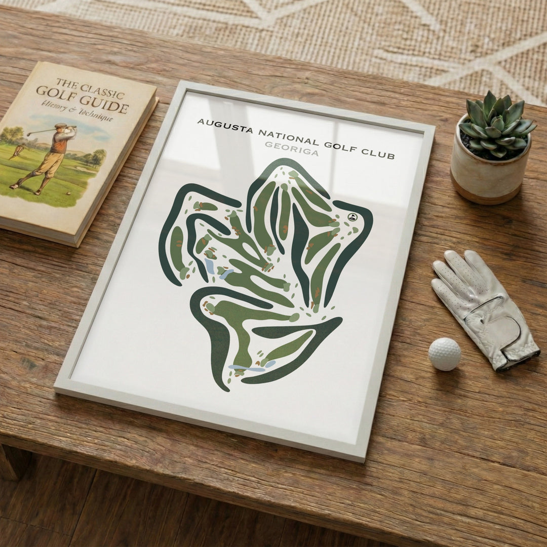 Augusta National Golf Club, Georgia - Printed Golf Course