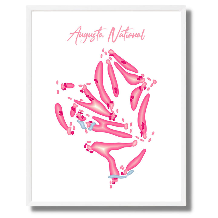 Augusta National Golf Club, Georgia | Breast Cancer Edition - Printed Golf Course