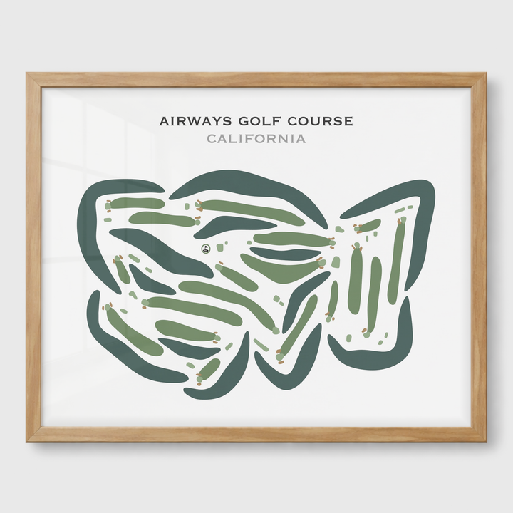 Airways Golf Course, California - Printed Golf Courses
