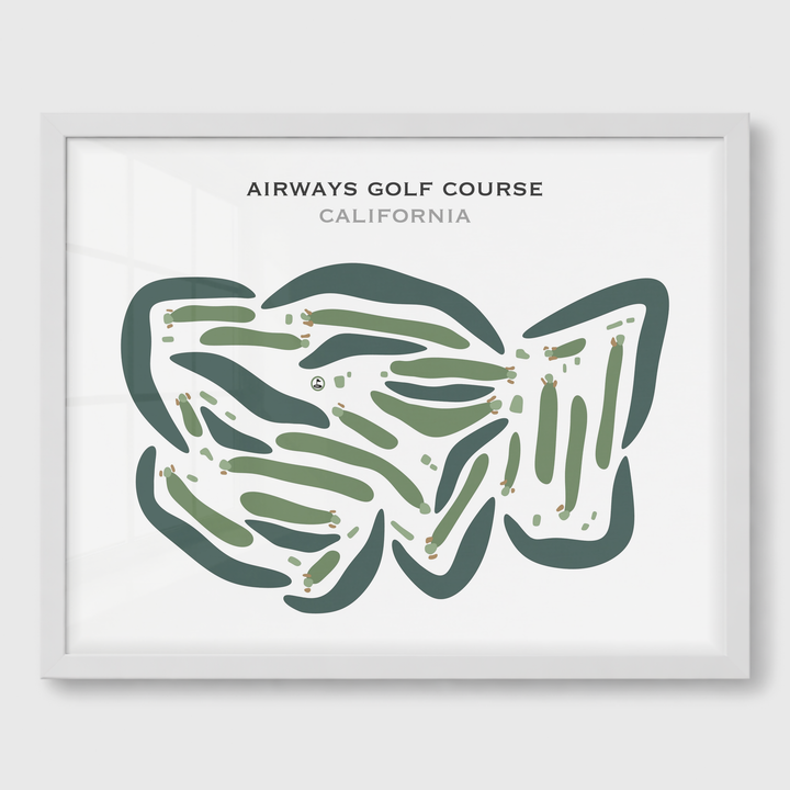 Airways Golf Course, California - Printed Golf Courses