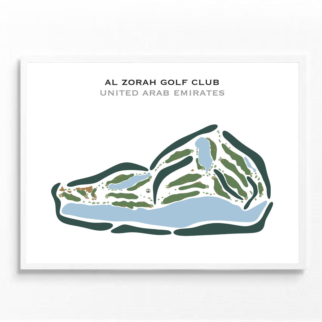 Al Zorah Golf Club, United Arab Emirates - Printed Golf Courses