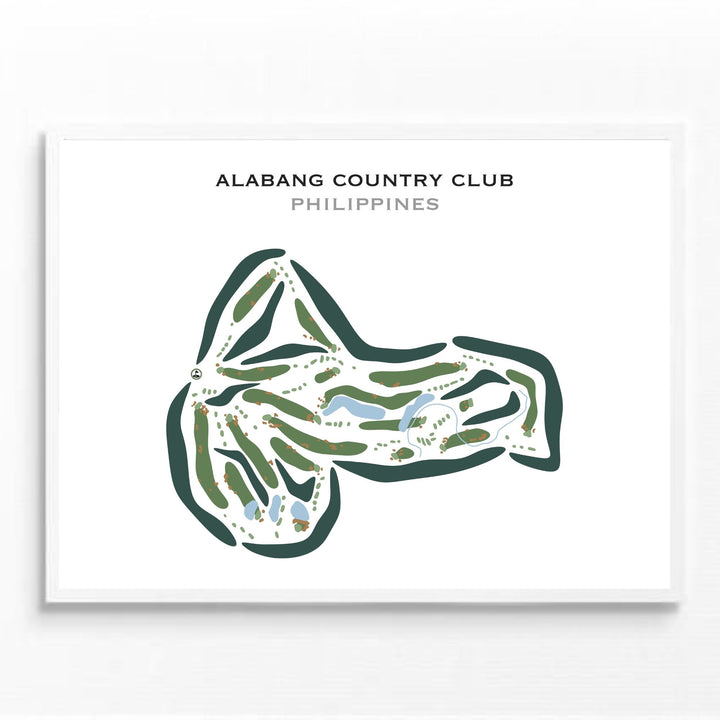 Alabang Country Club, Philippines - Printed Golf Courses