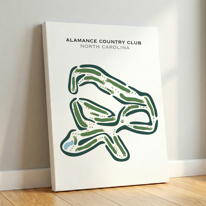 Alamance Country Club, North Carolina - Printed Golf Courses