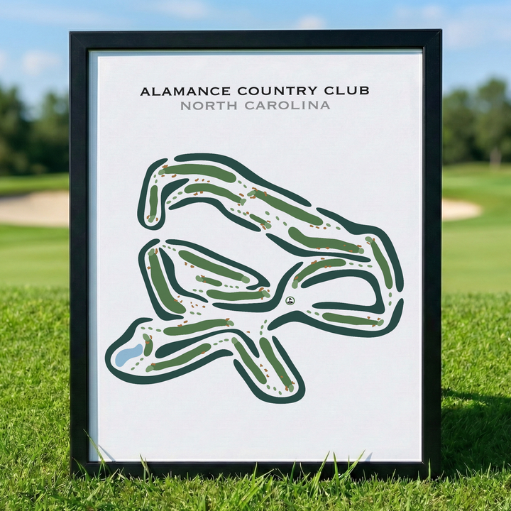 Alamance Country Club, North Carolina - Printed Golf Courses