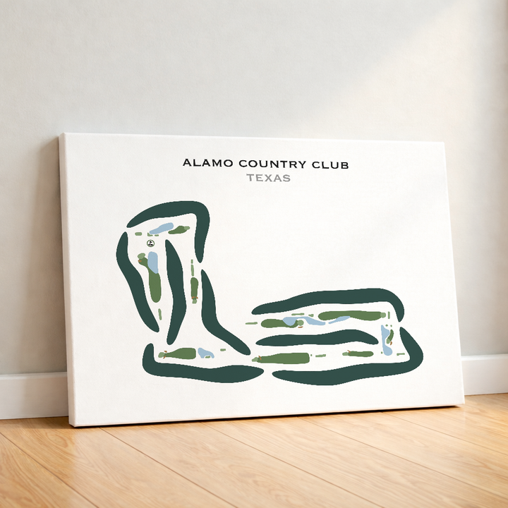 Alamo Country Club, Texas - Printed Golf Courses