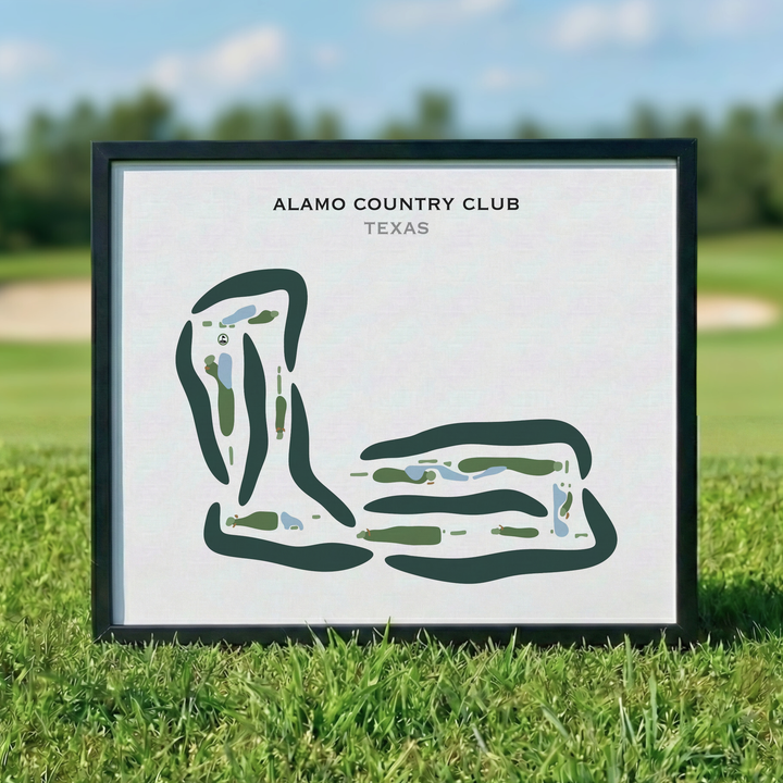 Alamo Country Club, Texas - Printed Golf Courses