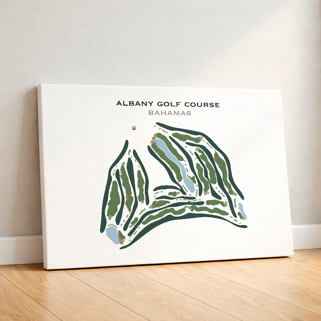 Albany Golf Course, Bahamas - Printed Golf Course