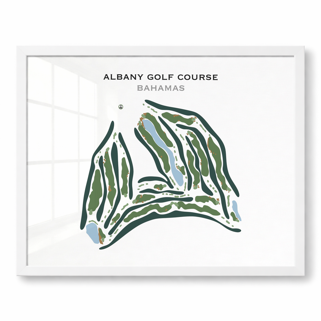 Albany Golf Course, Bahamas - Printed Golf Course
