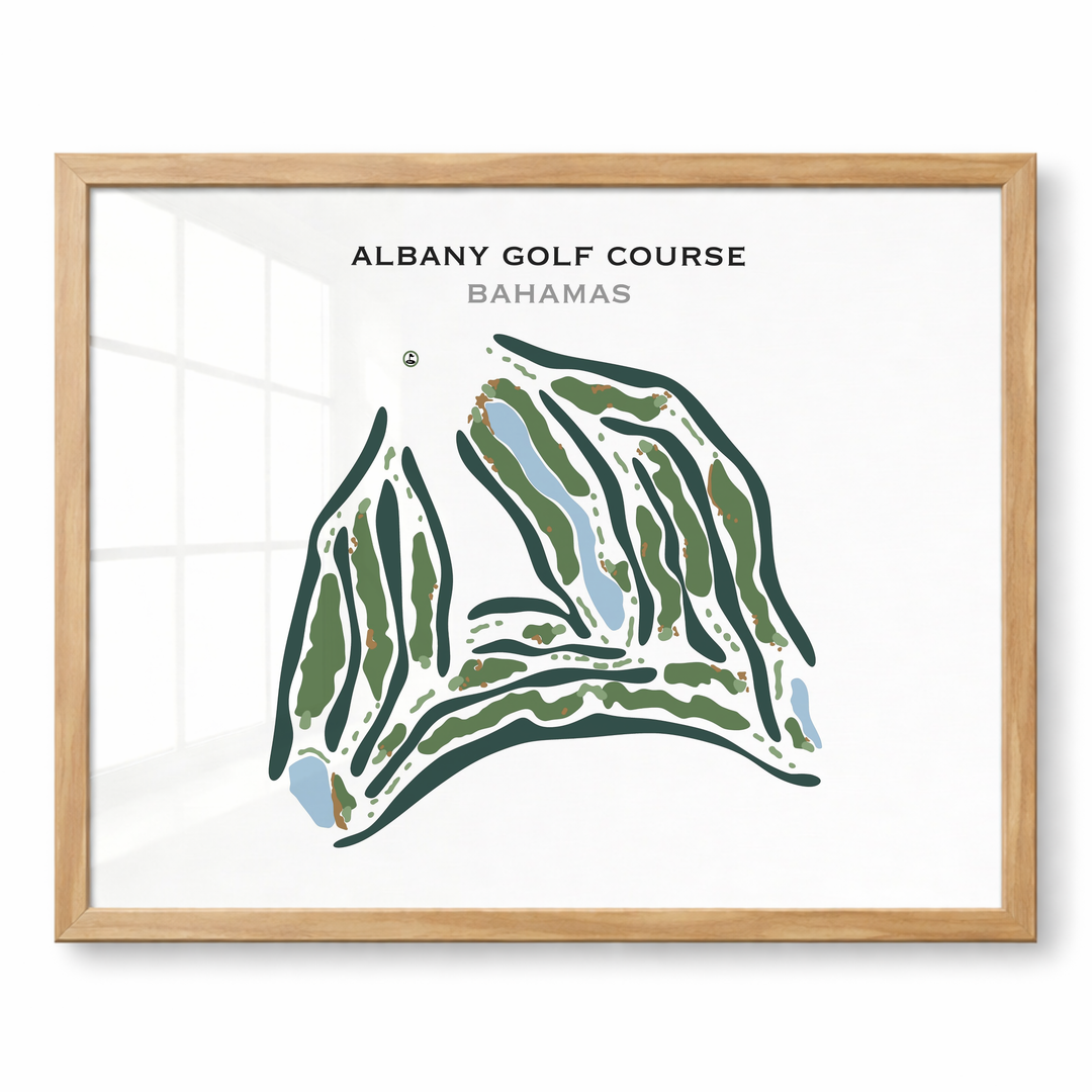 Albany Golf Course, Bahamas - Printed Golf Course
