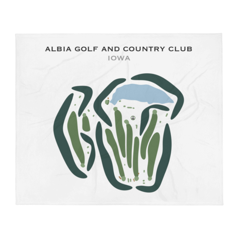 Albia Golf & Country Club, Iowa - Printed Golf Courses