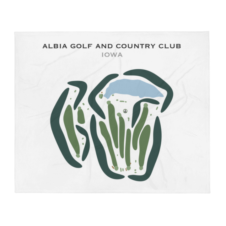 Albia Golf & Country Club, Iowa - Printed Golf Courses