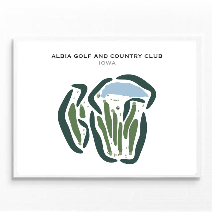 Albia Golf & Country Club, Iowa - Printed Golf Courses