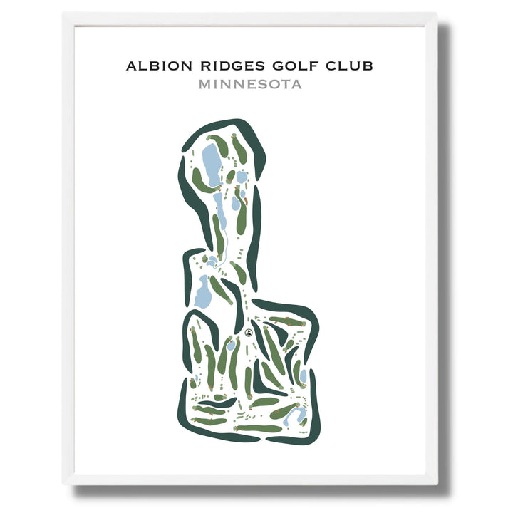 Albion Ridges Golf Club, Minnesota - Printed Golf Courses