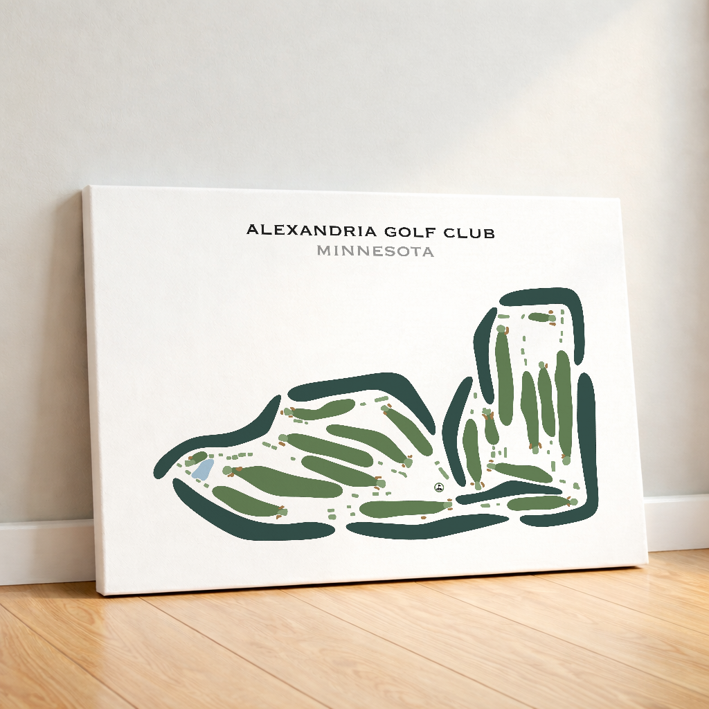 Alexandria Golf Club, Minnesota - Printed Golf Courses