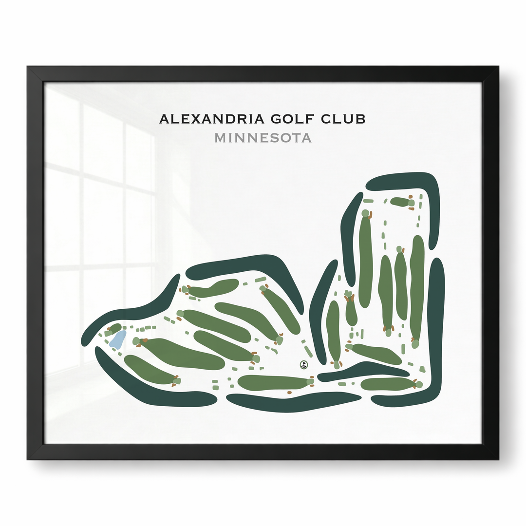 Alexandria Golf Club, Minnesota - Printed Golf Courses