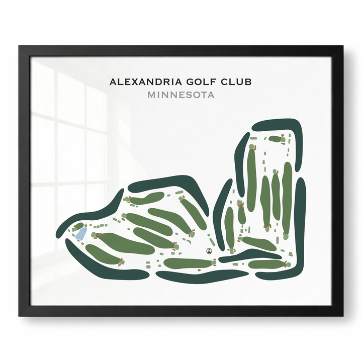 Alexandria Golf Club, Minnesota - Printed Golf Courses