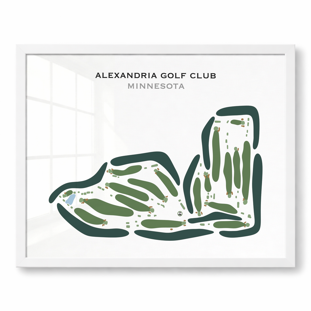 Alexandria Golf Club, Minnesota - Printed Golf Courses