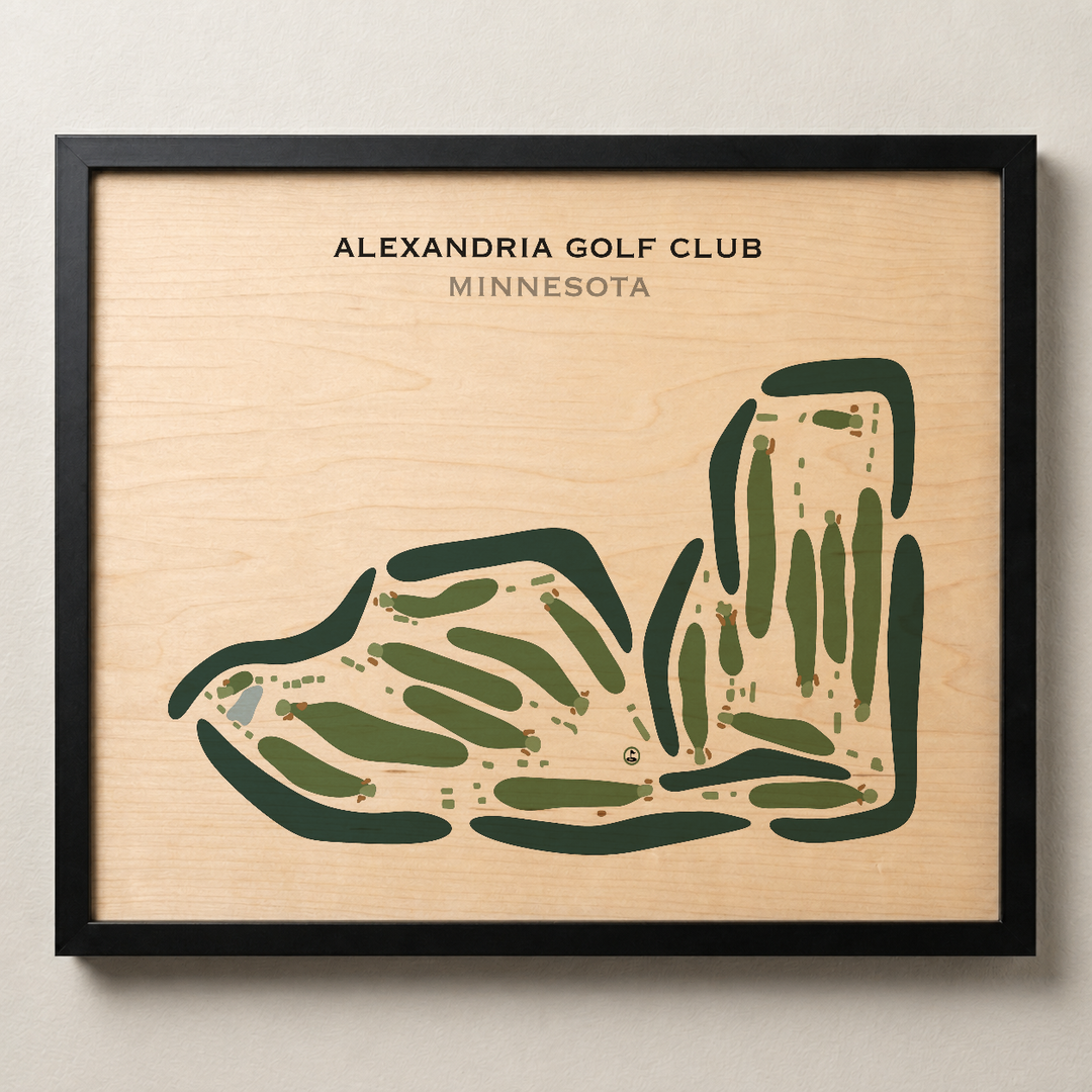 Alexandria Golf Club, Minnesota - Printed Golf Courses