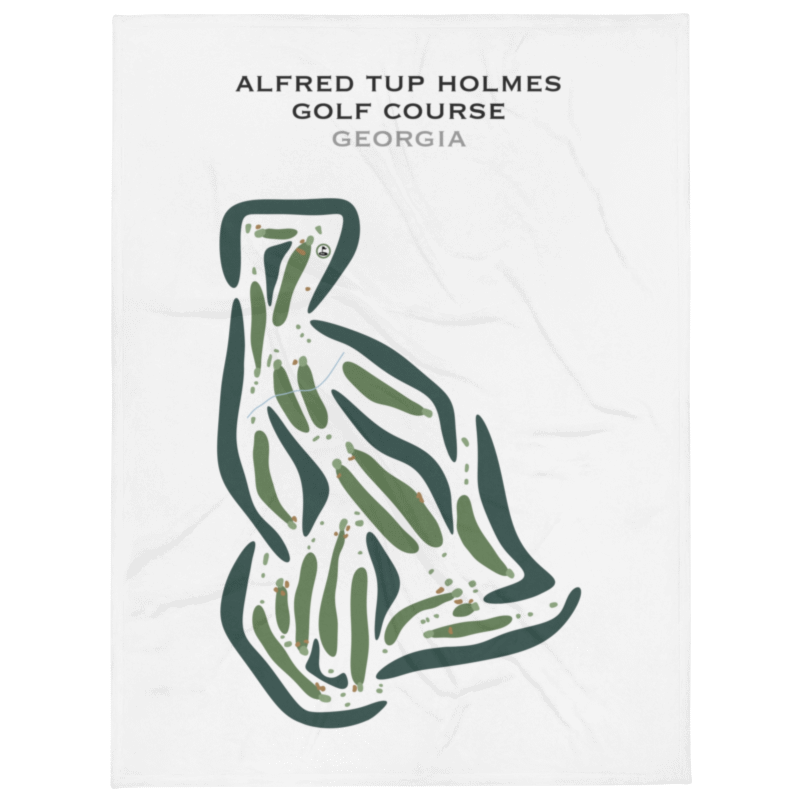 Alfred Tup Holmes Golf Course, Georgia - Printed Golf Courses