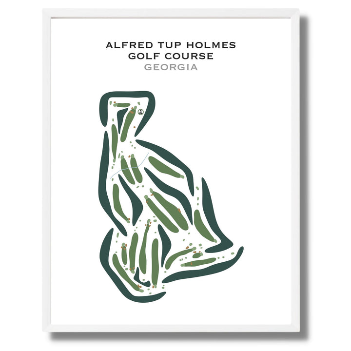 Alfred Tup Holmes Golf Course, Georgia - Printed Golf Courses