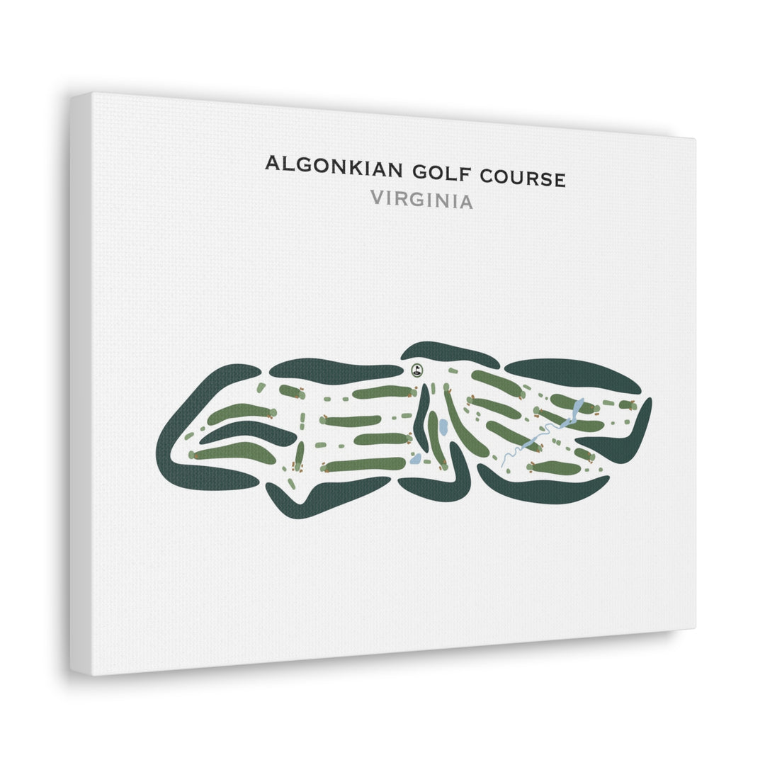 Algonkian Golf Course, Virginia - Printed Golf Courses
